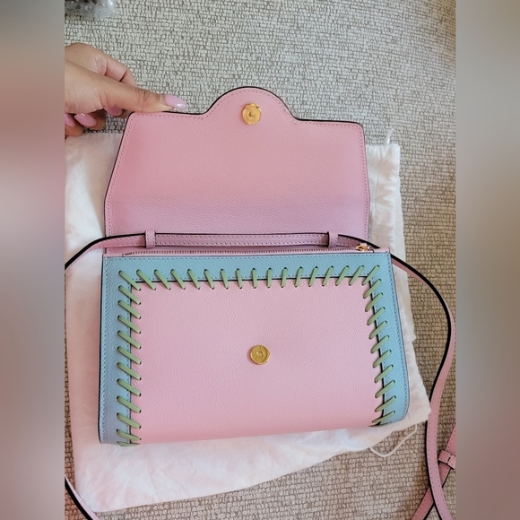 Versace La Medusa Two-Tone Leather Crossbody Bag NWT - Picture 10 of 15